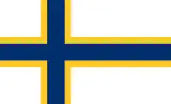 Предложенный флаг Восточной Карелии в 1930 году.