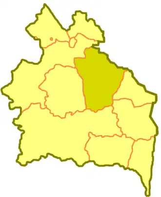 Жарминский район на карте