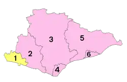 Графство Восточный Суссекс на карте