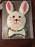 пасхальный торт в виде кролика