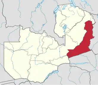 Восточная провинция на карте