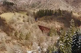 Мост Эйфеля на участке Цагвери-Цеми