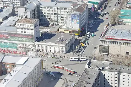 Перекрёсток с проспектом Ленина