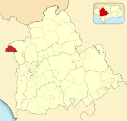 Расположение муниципалитета Эль-Мадроньо на карте провинции