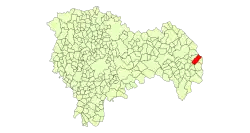 Расположение муниципалитета на карте провинции