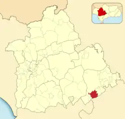 Расположение муниципалитета Эль-Саусехо на карте провинции