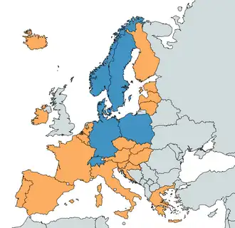 Карта распространения