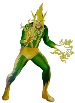 Электро на варианте обложки Miles Morales: Spider-Man vol. 2 #5 (апрель, 2023)Художник — Алекс Росс.