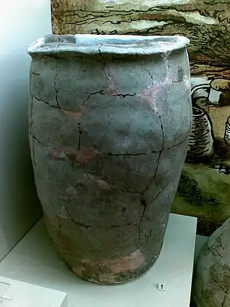 Глиняный сосуд из Аликомектепе. Музей истории Азербайджана