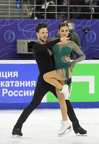 Елизавета Худайбердиева и Егор Базин на V этапе Гран-при России 2022