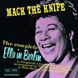 Обложка альбома Эллы Фицджеральд «Ella in Berlin: Mack the Knife» (1960)