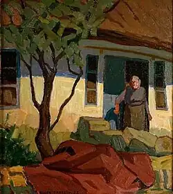 Женщина у дома. 1932