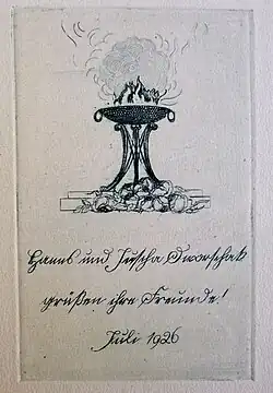 Эмма Лёвенштамм. Офорт, 1926