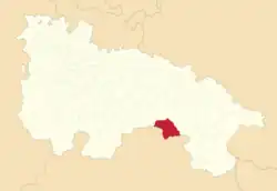 Расположение муниципалитета на карте провинции