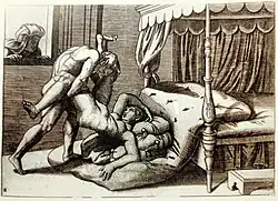 Агостино Венециано (?) по рисунку Джулио Романо. Офорт