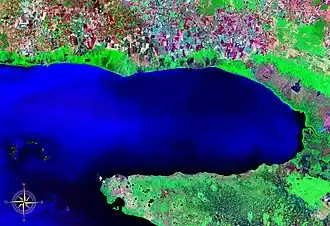 Бухта Броа из космоса