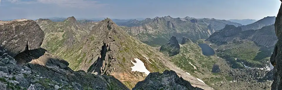 Вид с перевала Птица