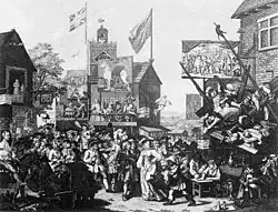 Ежегодная ярмарка в Саутварке. По картине У. Хогарта (с уменьшением). Между 1794 и 1835