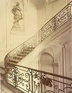 Лестница отеля Дудон, Париж. Начало XX века.