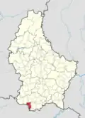 Расположение коммуны на карте Люксембурга