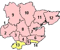 Эссекс на карте