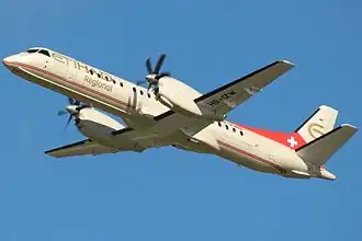 Saab 2000 авиакомпании Darwin Airline