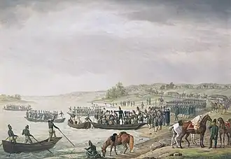 Переправа Итальянского корпуса Евгения Богарне через Неман 30 июня 1812 года. Адам