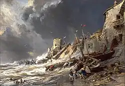 Буря у Сен-Мало. 1860. Холст, масло