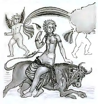 Похищение Зевсом Европы.