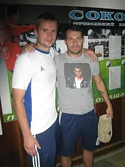 Андрей Говоров (справа) и Евгений Щербаков в составе «Сокола»