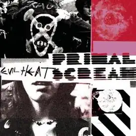 Обложка альбома Primal Scream «Evil Heat» (2002)