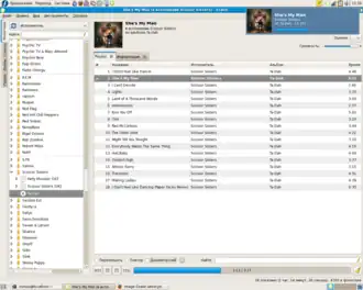 Скриншот программы Exaile