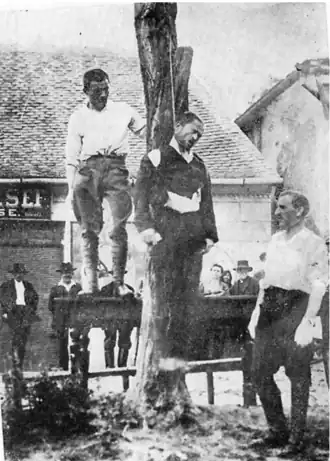 Казнь через повешение в городе Таб, Венгрия