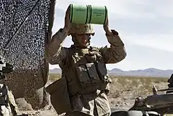 Зарядный картуз к 155-мм гаубице М777.