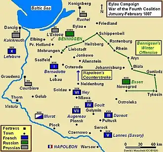 Театр военных действий и движение войск перед сражением
