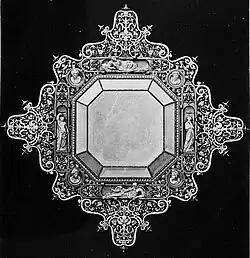 Зеркальная рама. Бронза, золочение