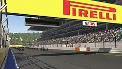 Изображение стартовой прямой в F1 2016