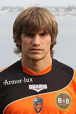 Дубарбьер в форме клуба «Лорьян»