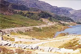 Строительство дороги в обход водохранилища. 1976 г.