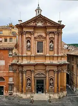 Фасад церкви Сантиссима-Тринита-дей-Пеллегрини. 1722—1723. Джузеппе Сарди по проекту Франческо де Санктиса