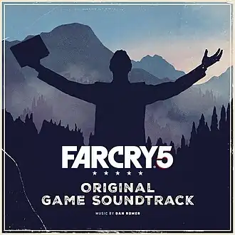 Обложка альбома Дэн Ромер «Far Cry 5 Original Game SoundtrackFar Cry 5 Original Game Soundtrack (неопр.). Дата обращения: 2 июля 2020. Архивировано 28 января 2021 года.» ()