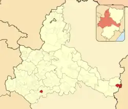 Расположение муниципалитета на карте провинции