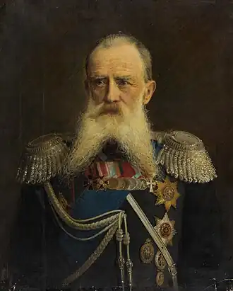 портрет генерал-лейтенантаФ. А. фон Фельдмана работы Александра Першакова, конец XIX в. (ГЭ)