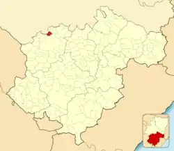 Расположение муниципалитета на карте провинции