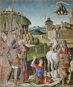 Обращение святого Павла. 1504. Дерево, масло. Национальная галерея, Парма