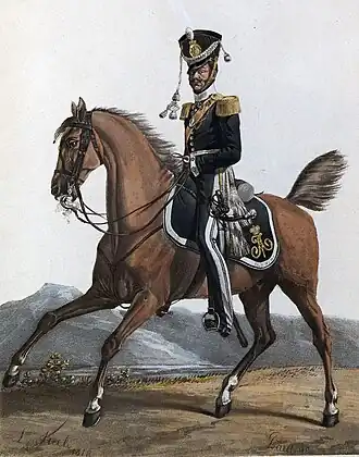 Штаб-офицер Финляндского драгунского полка, 1820