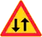 Kaksisuuntainen liikenne/Mötande trafik