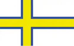 Проект флага Финляндии (1864 год)