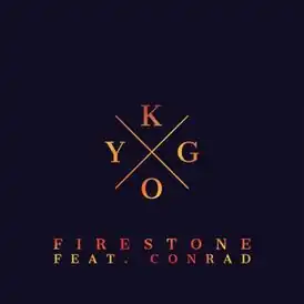 Обложка сингла Kygo при участии Конрада Сьюэлла «Firestone» (2014)