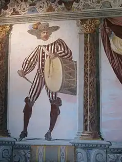 Фреска в «Комнате парадов». 1632—1633. Замок Флешер